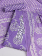 Printed Cotton Blend Unstitched Suit With Dupatta